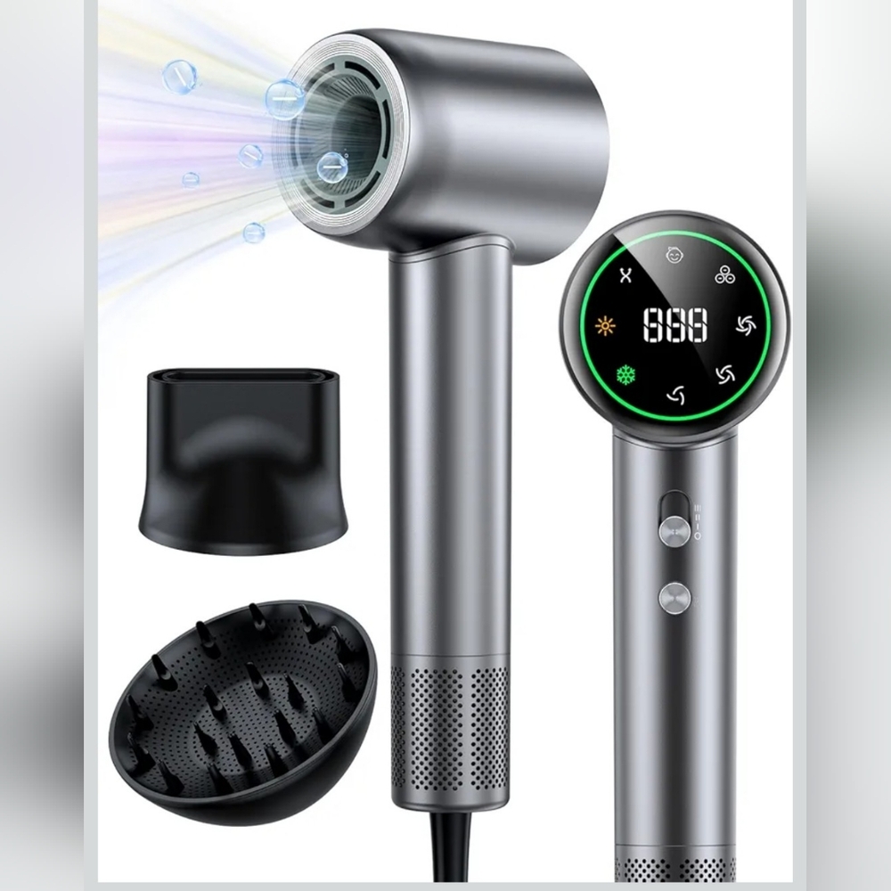 Hair Dryer, Blow Dryer with 200 Million Negative Ionic, 160000 RPM High Speed